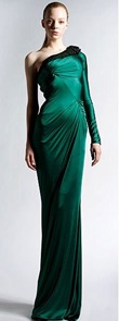 Zuhair Murad Emerald One Shoulder