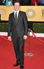 Actor Jon Hamm arrives at the TNT/TBS broadcast of the 17th Annual Screen Actors Guild Awards held at The Shrine Auditorium  on January 30, 2011 in Los Angeles, California. 20823_003_JS_1072.JPG