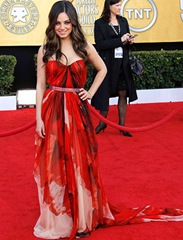 Actress Mila Kunis arrives at the 17th Annual Screen Actors Guild Awards held at The Shrine Auditorium on January 30, 2011 in Los Angeles, California.