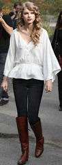 Taylor Swift Peasant Blouse