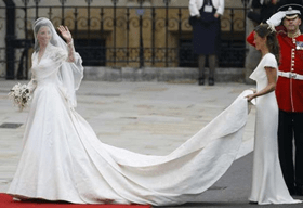 Royal Wedding Dress Train 3