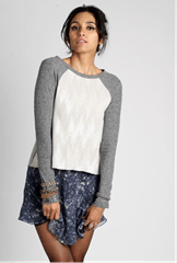 MarchtoJune_REMY TEE Ivory Sequin Chiffon Baseball Tee 150