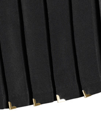 Versace HM Blk Pleated Skirt Detail 69.95