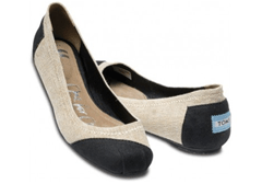 TOMS Burlap Ballet Flats